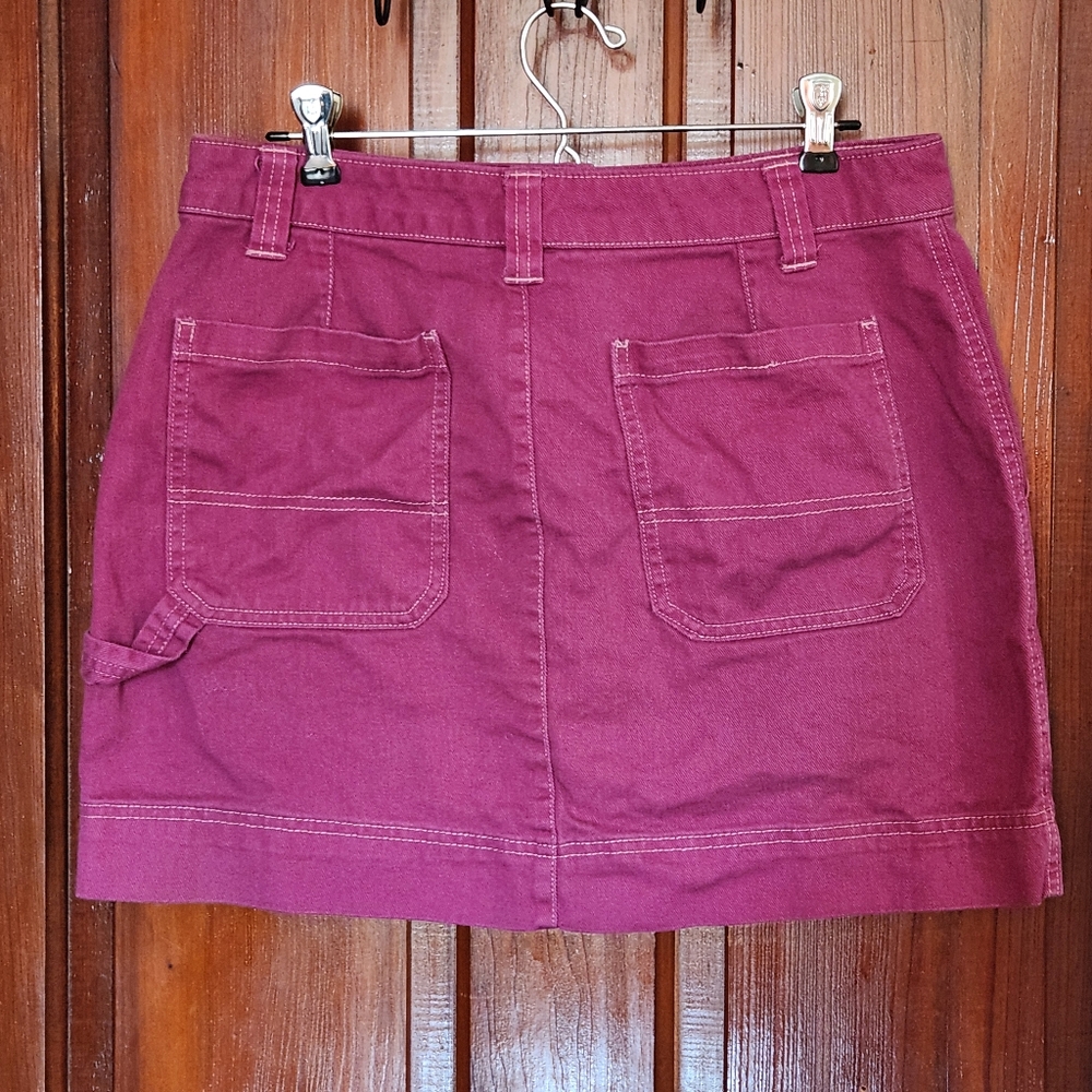Old Navy Boysenberry Utility Skirt Size 8 - Picture 4 of 9